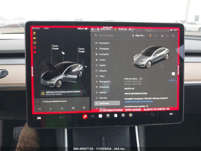 5YJ3E1EB5JF121320 Tesla Model 3 Long Range/performance