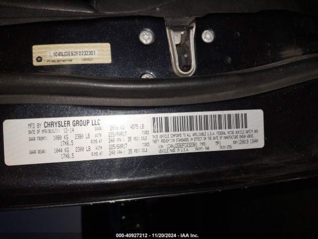 1C4NJDEB2FD232301 Jeep Compass Latitude