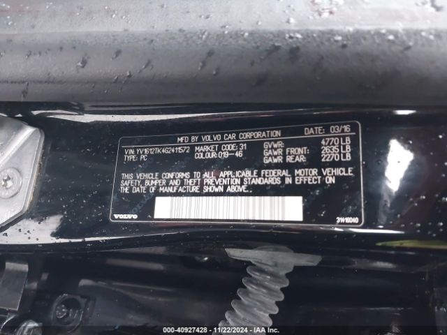 YV1612TK4G2411572 Volvo S60 T5 Premier