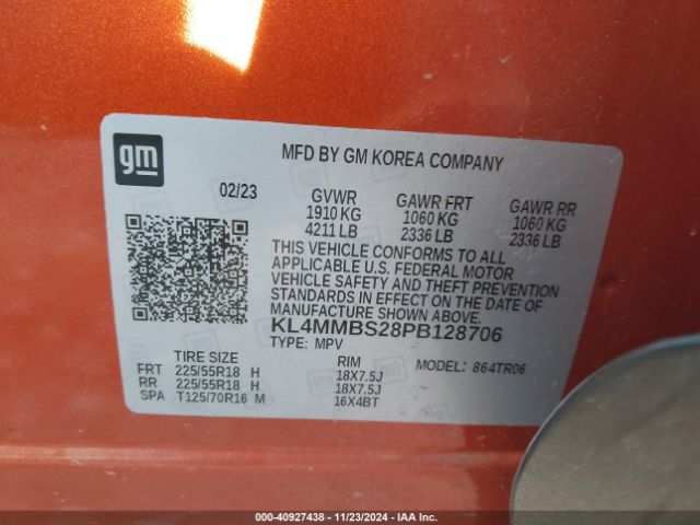 KL4MMBS28PB128706 Buick Encore Gx Preferred Fwd