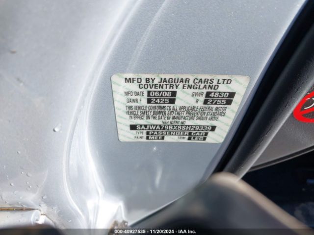 2008 JAGUAR XJ SAJWA79BX8SH29339 Photo 8