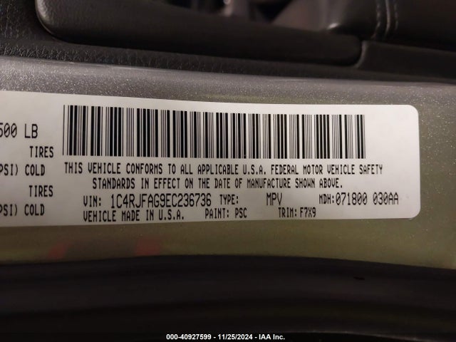 Jeep Grand Cherokee Laredo 2014 1C4RJFAG9EC236736 Image 9