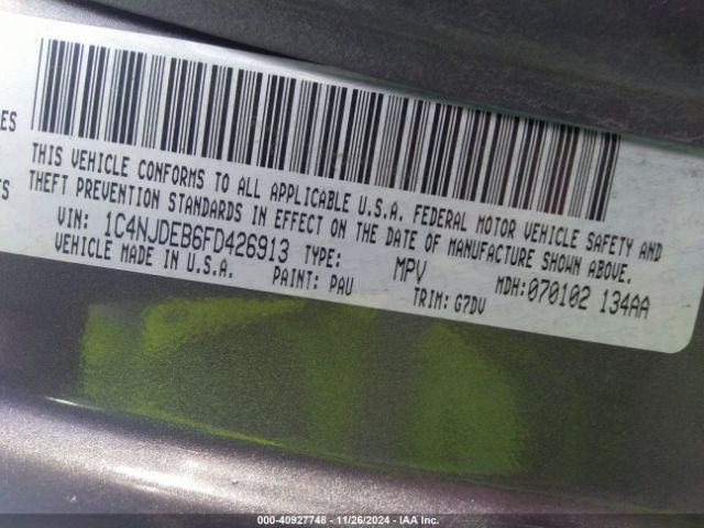1C4NJDEB6FD426913 Jeep Compass Latitude