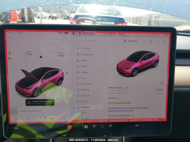5YJYGDEE7LF028328 Tesla Model Y Long Range Dual Motor All-wheel Drive
