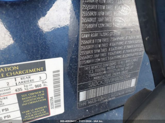 2017 JAGUAR F-PACE SADCK2BV9HA092294 Photo 8