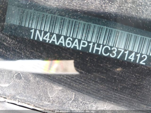 1N4AA6AP1HC371412 Nissan Maxima 3.5 Platinum/3.5 S/3.5 Sl/3.5 Sr/3.5 Sv