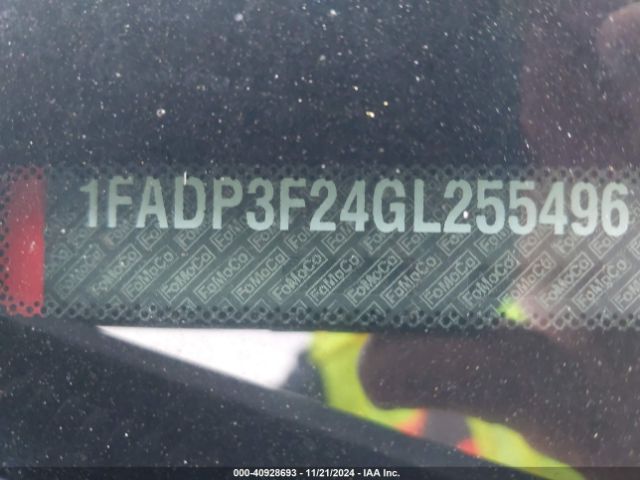 1FADP3F24GL255496 Ford FOCUS SE