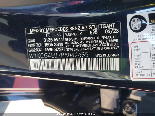 W1KCG4EB7PA042685 Mercedes-Benz Eqs 580 4matic