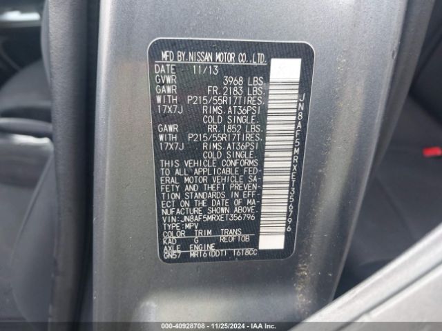 JN8AF5MRXET356796 Nissan JUKE S