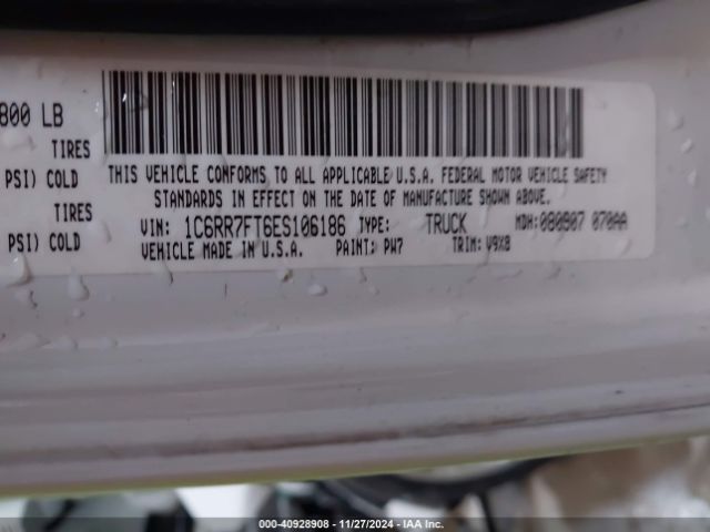 1C6RR7FT6ES106186 RAM 1500 Express
