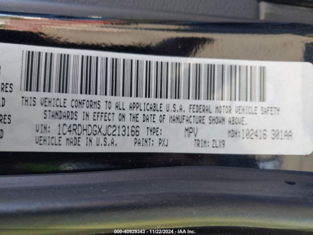 1C4RDHDGXJC213166 Dodge Durango Gt Rwd