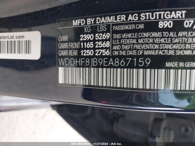 Mercedes-Benz E 350 4matic 2014 WDDHF8JB9EA867159 Image 9