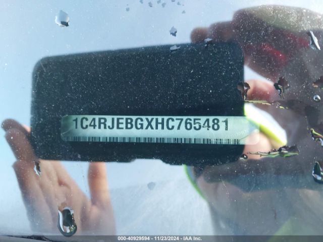 1C4RJEBGXHC765481 Jeep Grand Cherokee Limited 4x2