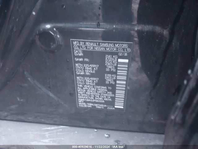 Nissan ROGUE SV 2018 KNMAT2MV2JP560558 Image 9