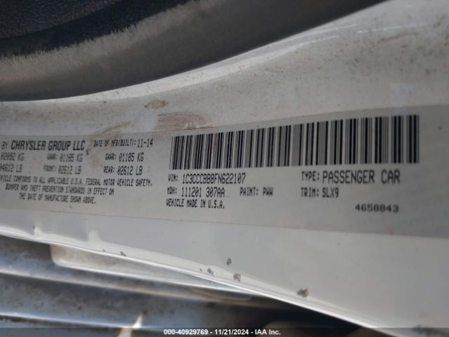 1C3CCCBB8FN622107 Chrysler 200 S