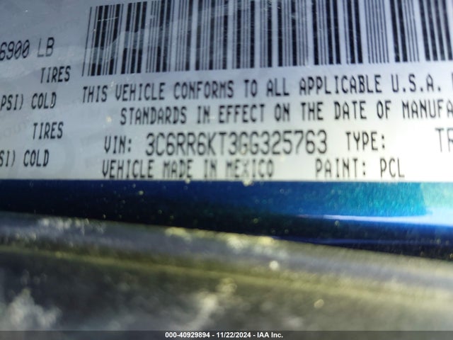 RAM 1500 Express 2016 3C6RR6KT3GG325763 Image 9