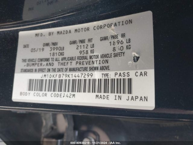 JM1DKFB79K1447299 Mazda Cx-3 Sport