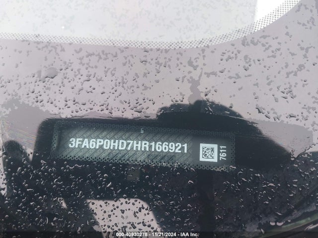 Продаж на аукціоні авто 2017 Ford Fusion Se, vin: 3FA6P0HD7HR166921, номер лоту: 40930278
