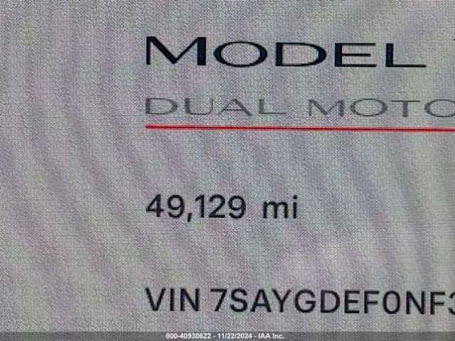 7SAYGDEF0NF377748 Tesla Model Y Performance Dual Motor All-wheel Drive