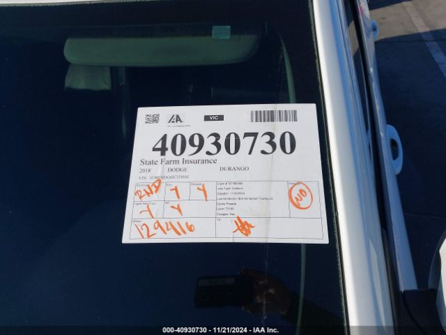 1C4RDJDG0JC329502 Dodge Durango Gt Awd
