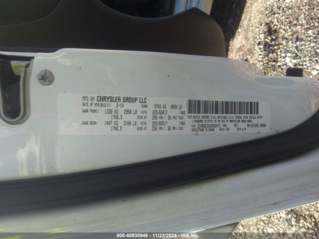 Dodge Grand Caravan Sxt 30th Anniversary 2014 2C4RDGCGXER302471 Image 9