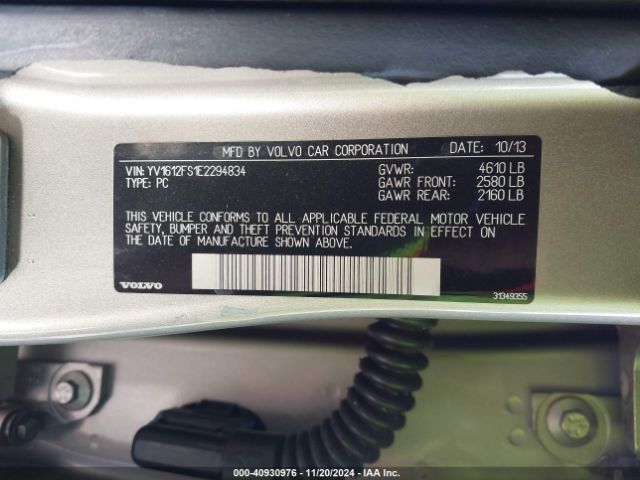 YV1612FS1E2294834 Volvo S60 T5