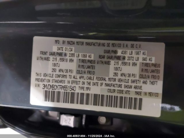 3MVDMBCM7RM651540 Mazda Cx-30 2.5 S Carbon Edition