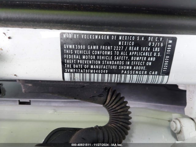 3VWF17AT9FM646049 Volkswagen Beetle 1.8t Fleet Edition