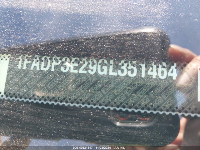 1FADP3E29GL351464 Ford FOCUS S