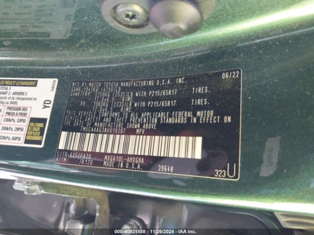 7MUCAAAG3NV019387 Toyota Corolla Cross Le