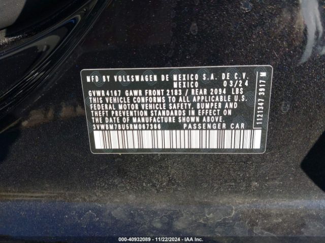 3VWBM7BU5RM067366 Volkswagen Jetta 1.5t Sport
