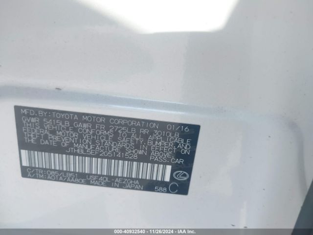 JTHBL5EF2G5141528 Lexus LS 460