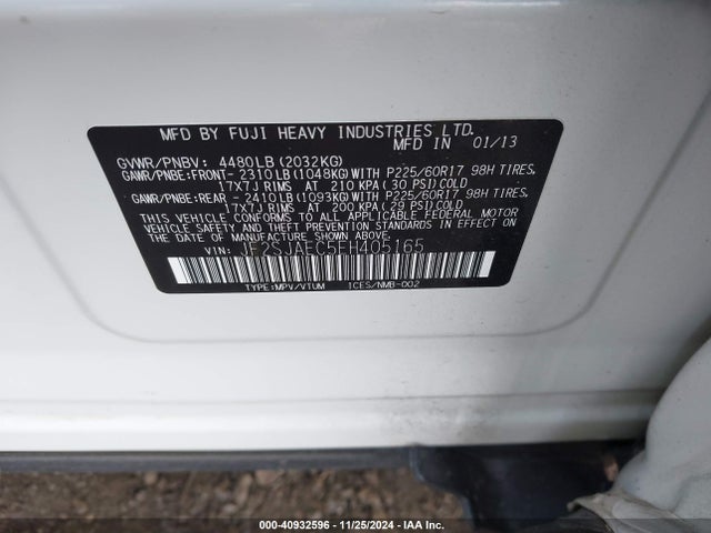 Subaru Forester 2.5i Premium 2014 JF2SJAEC5EH405165 Image 9