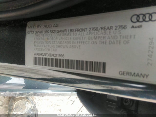 WAUHGAFC6EN021996 Audi A6 3.0t Premium Plus