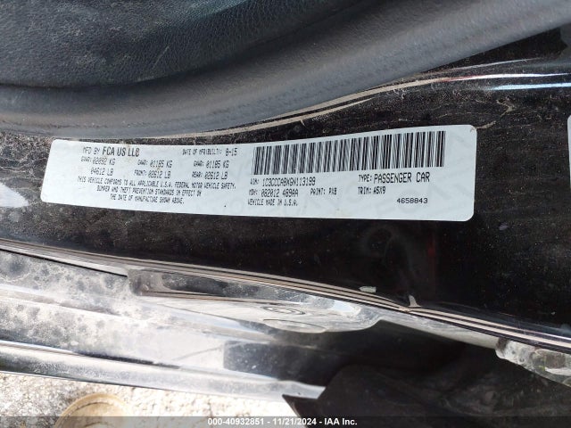 Chrysler 200 Limited 2016 1C3CCCABXGN113199 Image 9