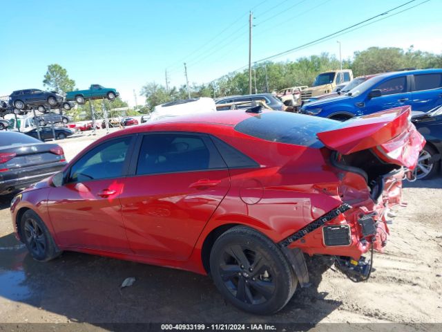 KMHLM4AJ4PU050690 Hyundai Elantra Hybrid Blue