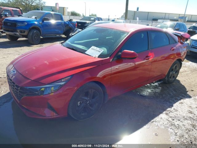 KMHLM4AJ4PU050690 Hyundai Elantra Hybrid Blue