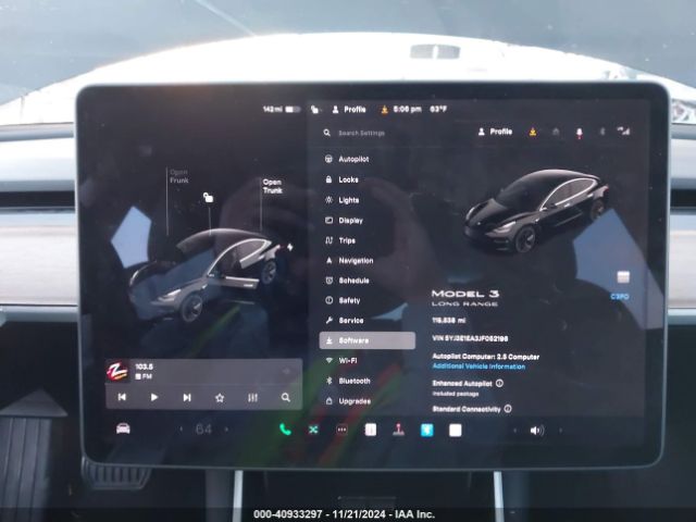 5YJ3E1EA3JF052196 Tesla Model 3 Long Range/mid Range