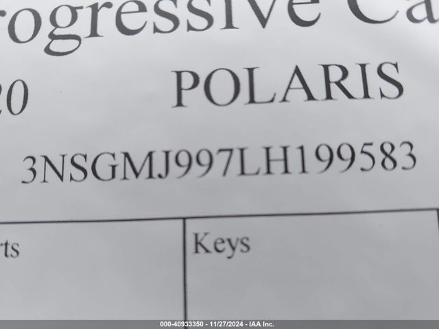 2020 POLARIS GENERAL 3NSGMJ997LH199583 Photo 9