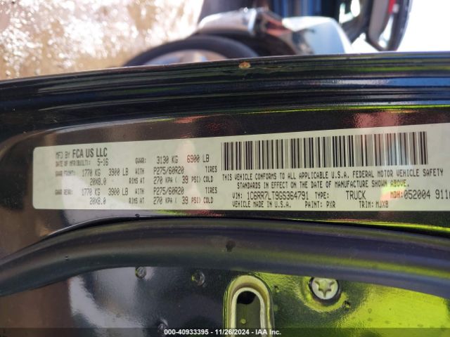 1C6RR7LT9GS364791 RAM 1500 Big Horn