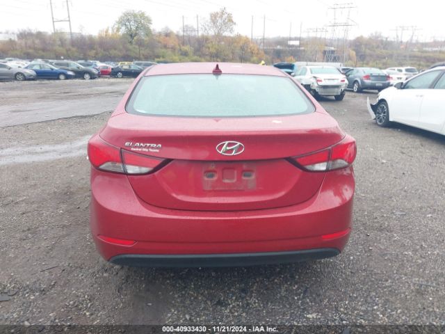 KMHDH4AE1GU629180 Hyundai Elantra Value Edition