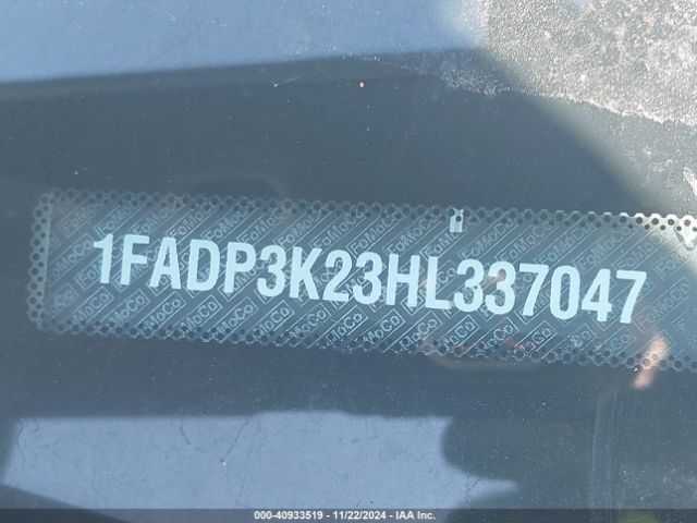1FADP3K23HL337047 Ford FOCUS SE