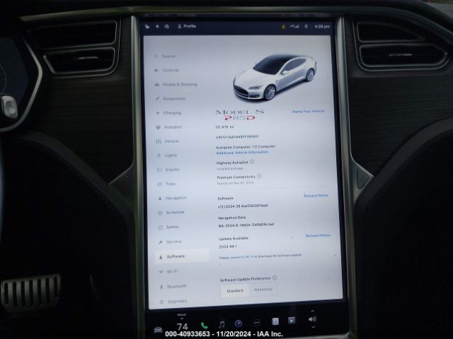 5YJSA1H48FF081651 Tesla Model S 85d/p85d