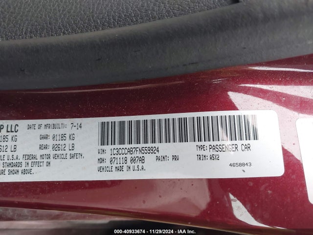 Chrysler 200 Limited 2015 1C3CCCAB7FN559924 Image 9