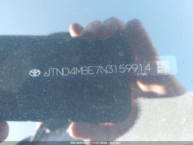 JTND4MBE7N3159914 Toyota Corolla Se Nightshade Edition