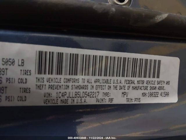 1C4PJLLB5LD542217 Jeep Cherokee Latitude Plus Fwd