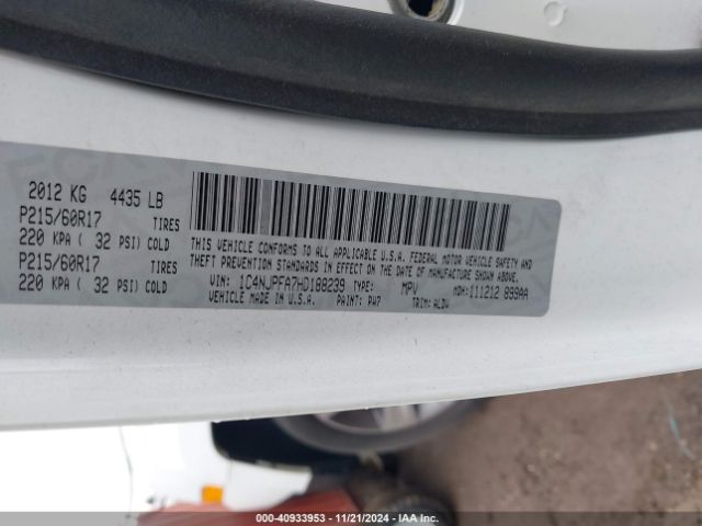 1C4NJPFA7HD188239 Jeep Patriot High Altitude Fwd