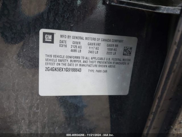2G4GK5EX1G9188843 Buick Regal Turbo