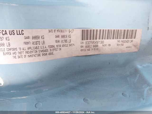 3C3CFFKR1HT671383 Fiat 500 POP