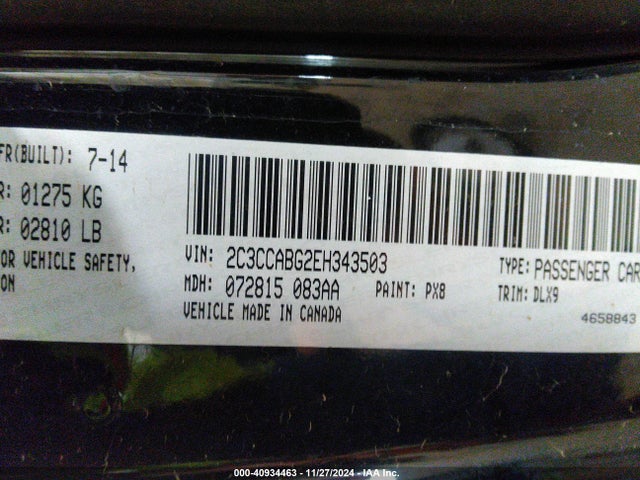 Chrysler 300 300s 2014 2C3CCABG2EH343503 Image 9